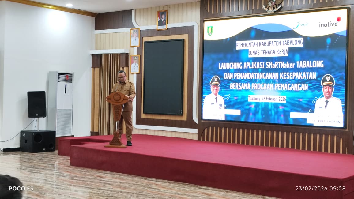 Bupati Tabalong Resmi Launching SMaRTNaker, Dorong Digitalisasi dan Kolaborasi Dunia Usaha