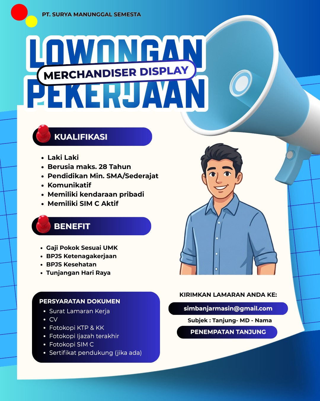 Lowongan MERCHANDISER DISPLAY