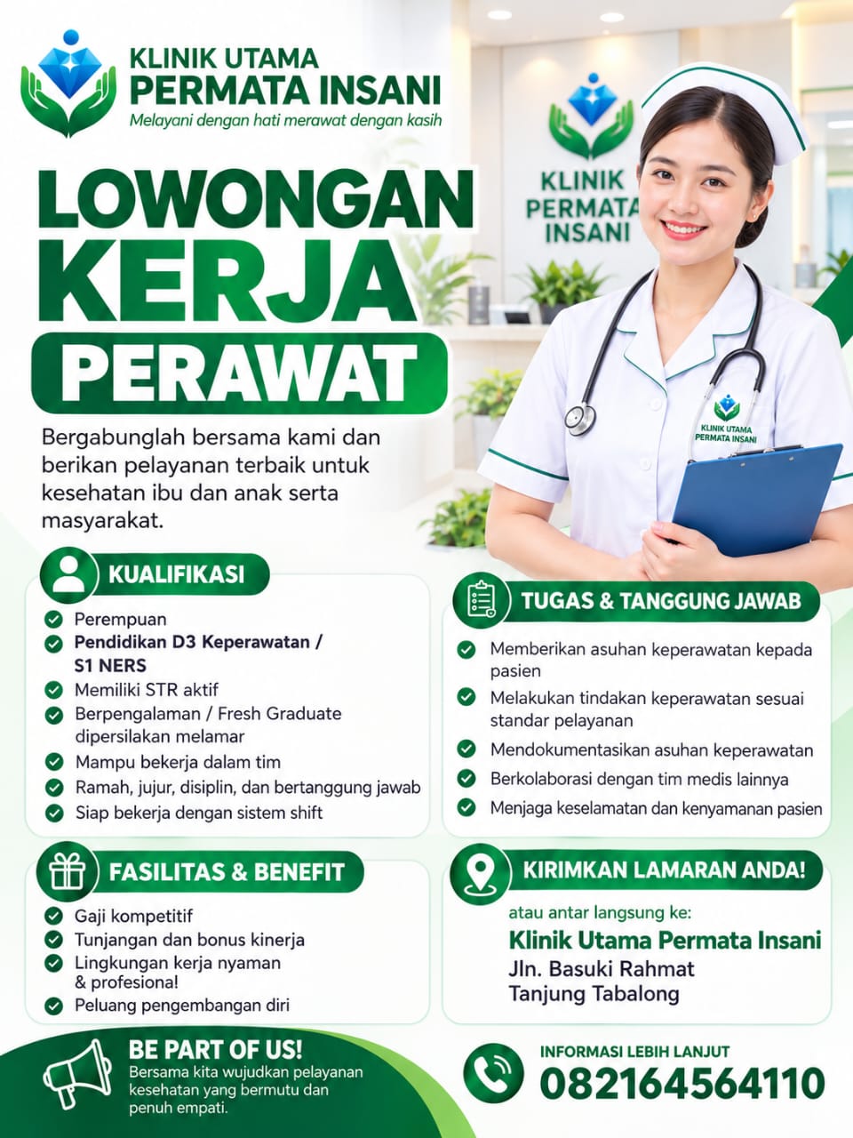 LOWONGAN KERJA PERAWAT