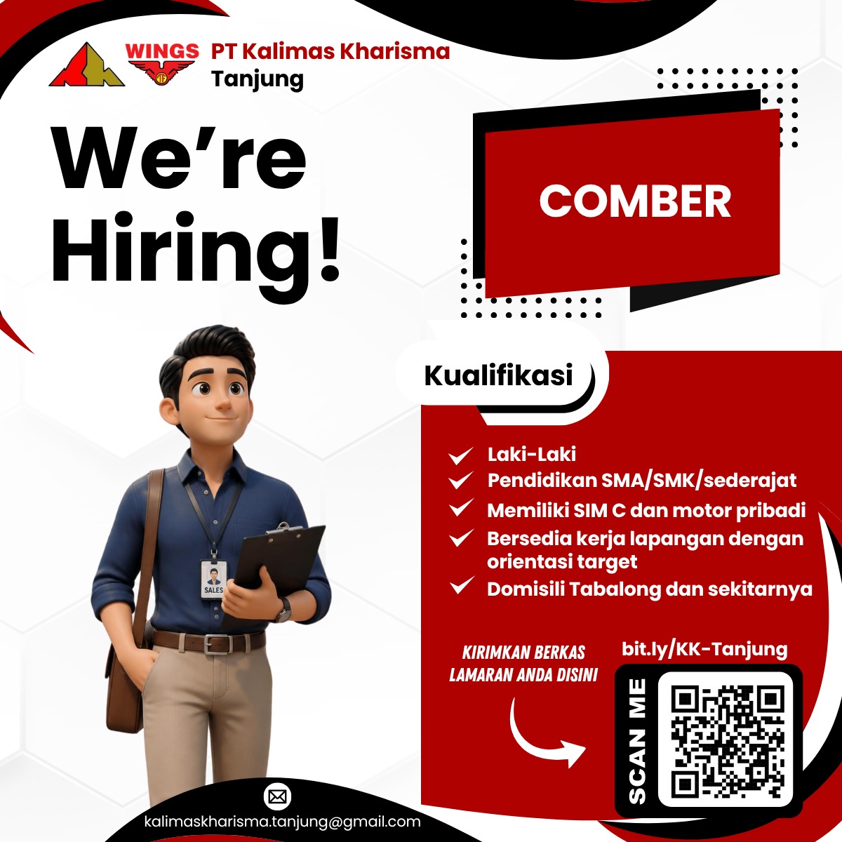 Lowongan Comber